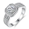 Dainty Geometric Design Rings Women'S Silver Wedding Rings R116