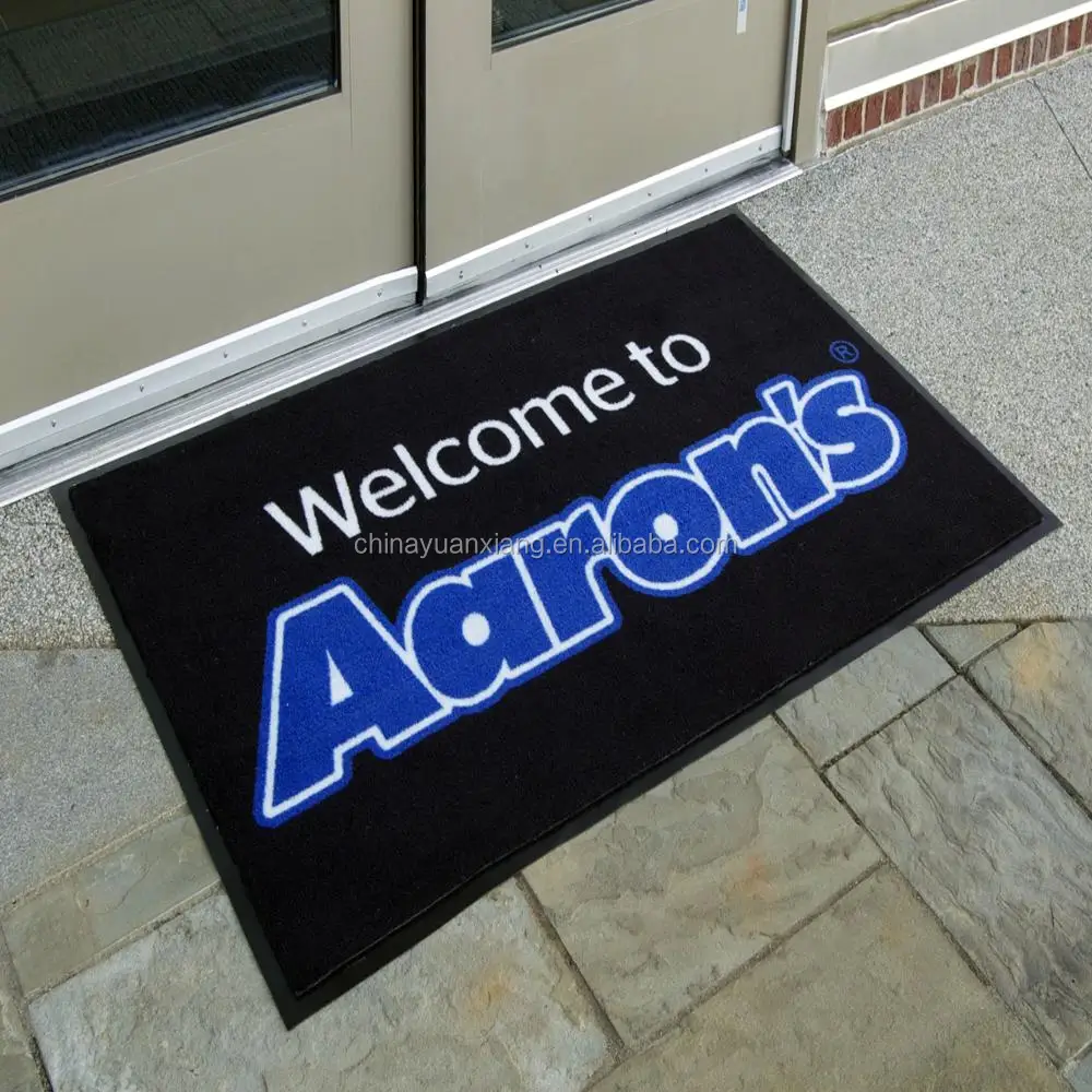 Custom Entry Printed Entrance Pvc Rubber Doormats Carpets Rugs