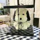 Factory supplied handmade decorative soap flower artificial PE rose bear for Christmas Valentine's Day gift