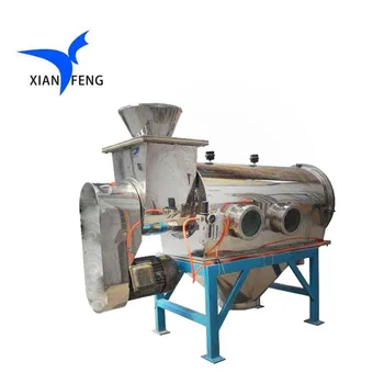 Round type stainless steel vibrating flour mill sieve Horizontal airflow screen