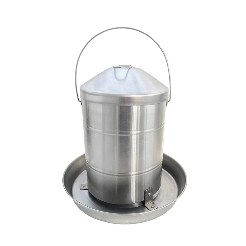 12kg Stainless Steel Poultry Feeding Equipment Hanging Poultry