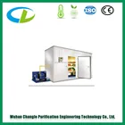 Mini freezer with polyurethane sandwich panels