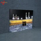Islamic Building Wall Art Home Decoration LED Lighted Box HD Canvas led light painting