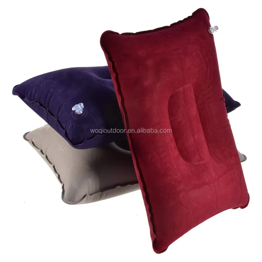 Woqi Ultralight Inflatable Travel Pillow Small Squared Pvc Fabric