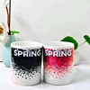 New Bone China creative gadget hot color changing mug for Partner gift
