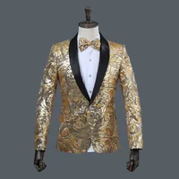 Mens Pink Gold Flower Sequins Fancy Paillette Wedding Singer Stage Performance Suit Jacket Annual DJ Blazer With Bow Tie
Mens Pink Gold Flower Sequins Fancy Paillette Wedding Singer Stage Performance Suit Jacket Annual DJ Blazer With Bow Tie