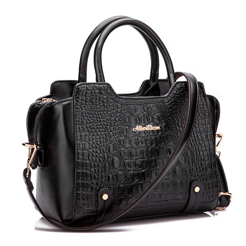 2015 New High quality Crocodile Grain Messenger Bags Soft Leather Handbag Crossbody Bag For Women Clutches Women's handbag