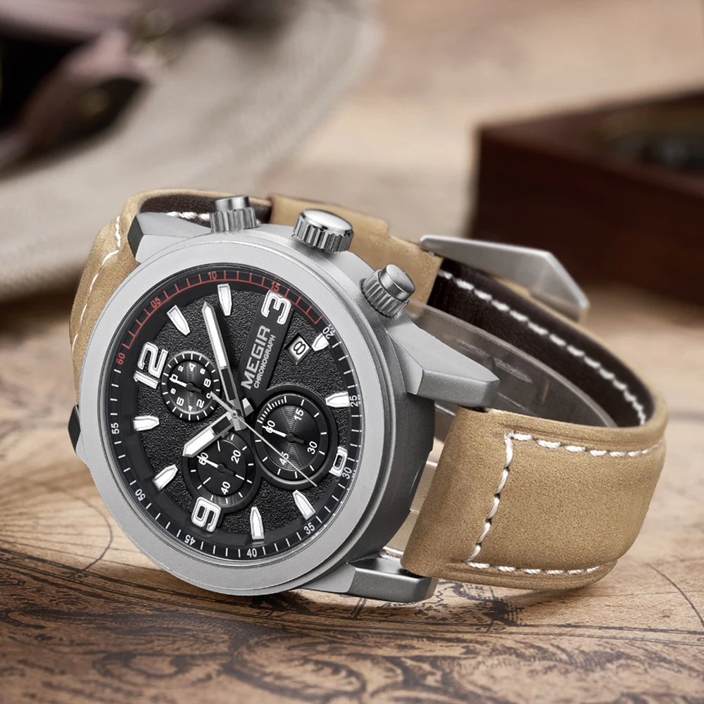 Fashion Casual Watch Men's Waterproof Quartz Watch Date Clock Leather Military Wristwatch
Fashion Casual Watch Men's Waterproof Quartz Watch Date Clock Leather Military Wristwatch