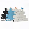 DIN RAIL HF41F 12V 24V Integrated PCB Mount Power Relay With Relay Holder Voltage Contact Relay Module Set