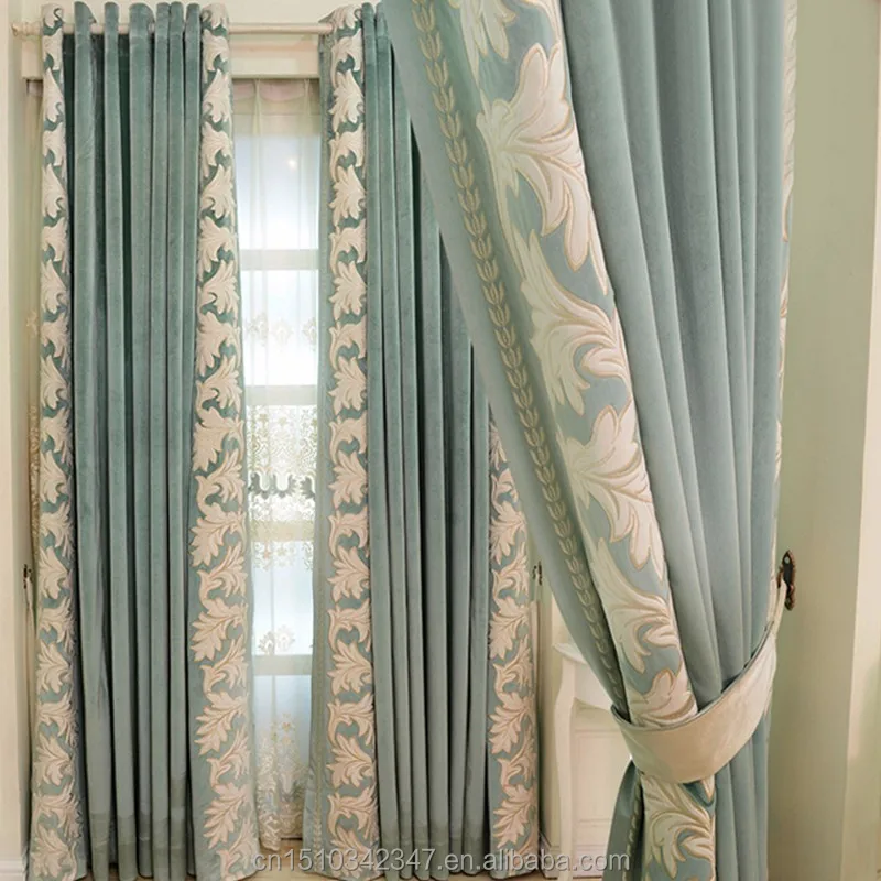 2017 nouveau vert simple style Italien velours broderie tissu pas ... 2017 nouveau vert simple style Italien velours broderie tissu pas ...