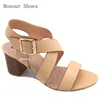 High quality open toe leather fashion women's office ladies high heel sandals