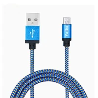

Shenzhen Cheap Fabric Braided Gold Custom 3FT Data Sync Charging Micro USB Cable For Android Samsung Smart Phone