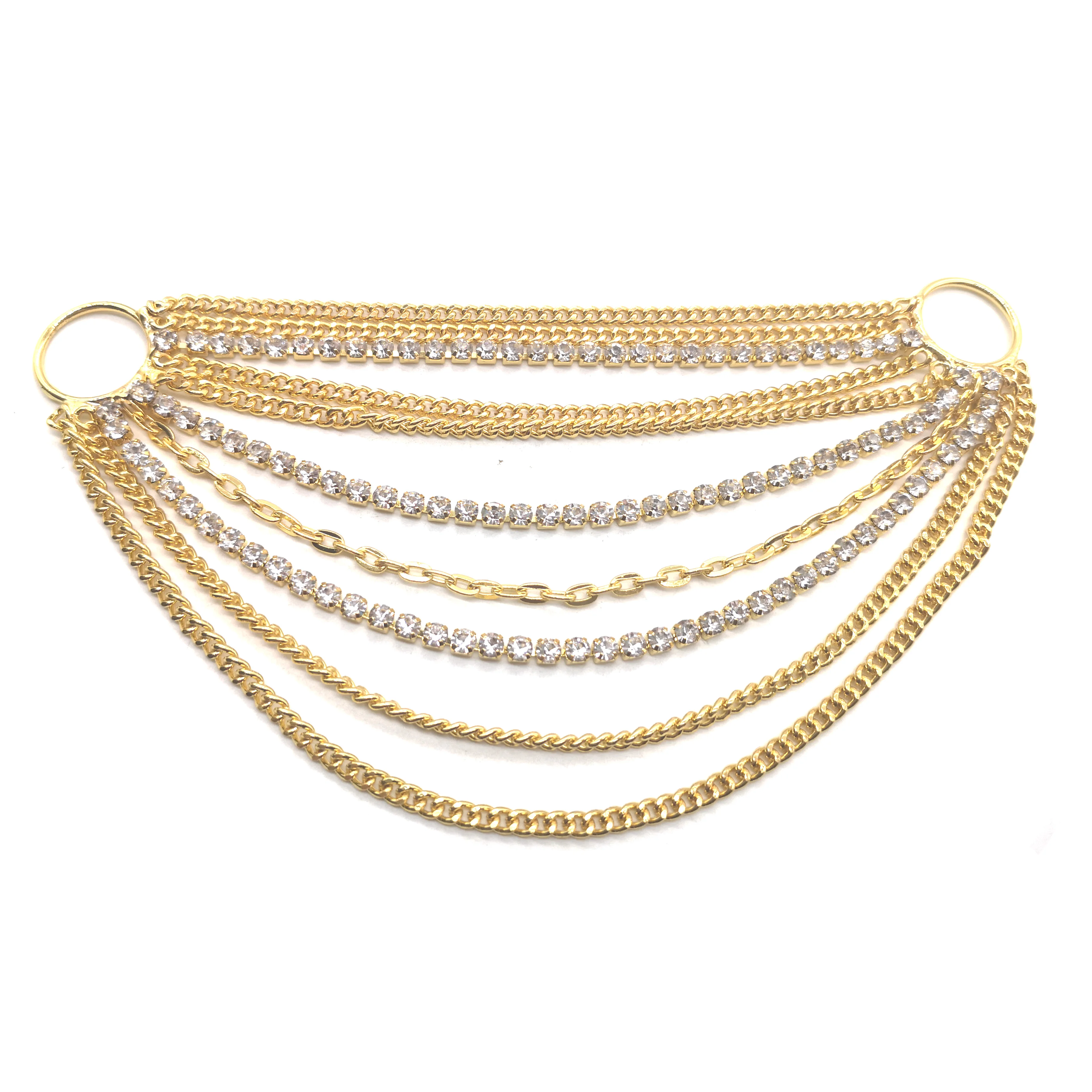 Hot Sale Mutil Rows Hanging Gold Chain Crystal Rhinestone Bikini Connector Wholesale
Hot Sale Mutil Rows Hanging Gold Chain Crystal Rhinestone Bikini Connector Wholesale
