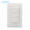 New Design 110V American Style Hotel 3 Gang 2 3 Way Electric Glass Light Wall Switch Plate Covers Cover Brand Brands For Home