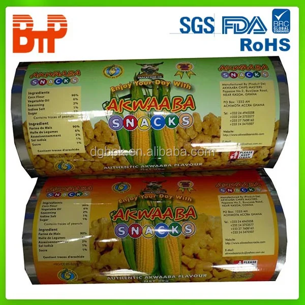 stretch printing multilayer packaging sachet film