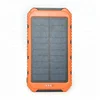 Wholesale outdoor tourism emergency charging portable waterproof diamonds black 8000mAh solar charger for mobile phone