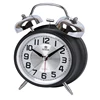 Home Use Students Two Bells Mental Quartz Alarm Clocks Silent Sweep Movement 3 Colors Available