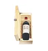 Custom wholesale pine wood packaging gift storage wooden wine box