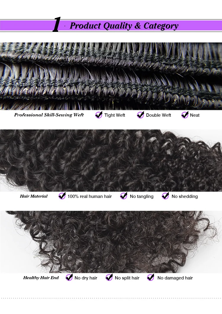 Hot Sale Ebony Yaki Hair Weave Stock Short Curly Brazilian Hair