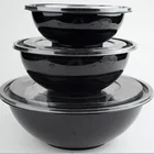 Disposable PET transparent plastic salad bowl