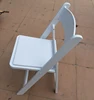 Resin wedding party white plastic folding chairs wholesale wedding folding chair