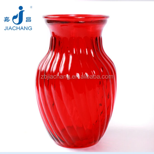 12x20,5 cm große rote glas blumenvase