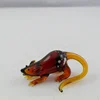 Colorful Xmas Glass Mouse Ornament for Holiday Gift