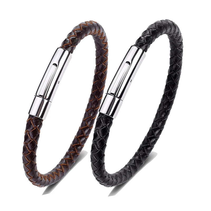 Korean Best Selling Jewelry Titanium Men's Hand-woven Leather Rope Simple Versatile Bracelet
Korean Best Selling Jewelry Titanium Men's Hand-woven Leather Rope Simple Versatile Bracelet