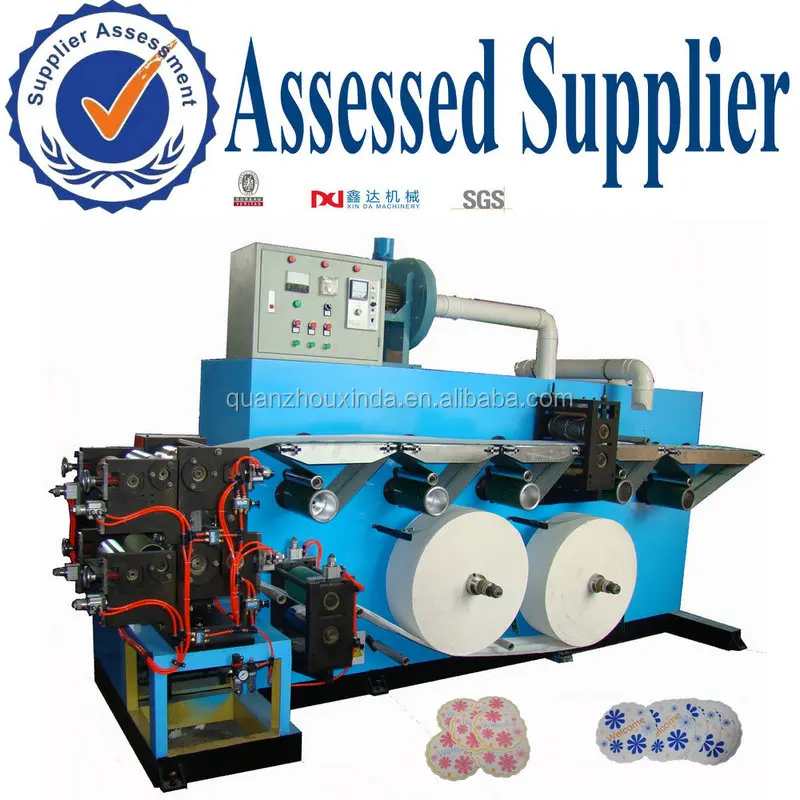 Automatic high speed embossing printing paper cup mat machine price