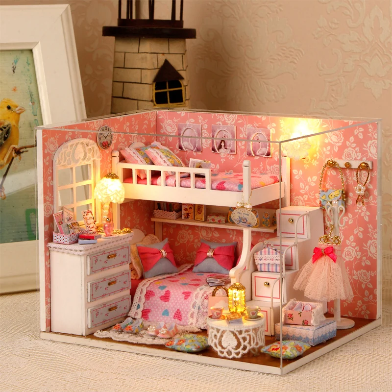 baby doll bedroom house toy set