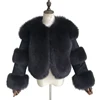 Wholesale Women Natural Genuine Fox Fur Jacket /Thick Rabbit Fur Coat Custom Ladies Winter Real Fox Fur Jacket Women