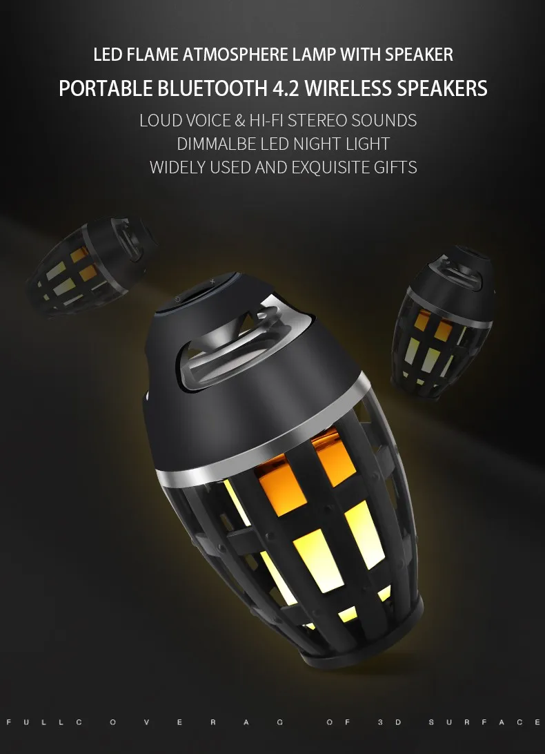 Mini USB Portable Sound Music Box Stereo Handsfree Flame wireless Speaker - ANKUX.COM