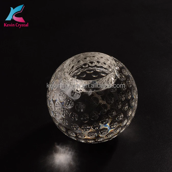k-2030 even gift crystal golf table decoration candle holder
