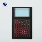OEM high quality waterproof membrane switch keyboard integrated with aluminum support back panel plate