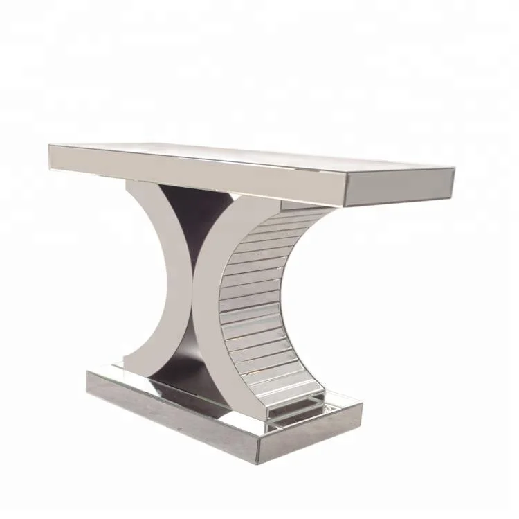 FYTCH Tedarikçisi Çağdaş En Popüler Yansıtılmış CC Salonu Gümüş konsol masa