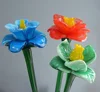 Long Stem Blown Glass Beautiful Art Craft Flowers