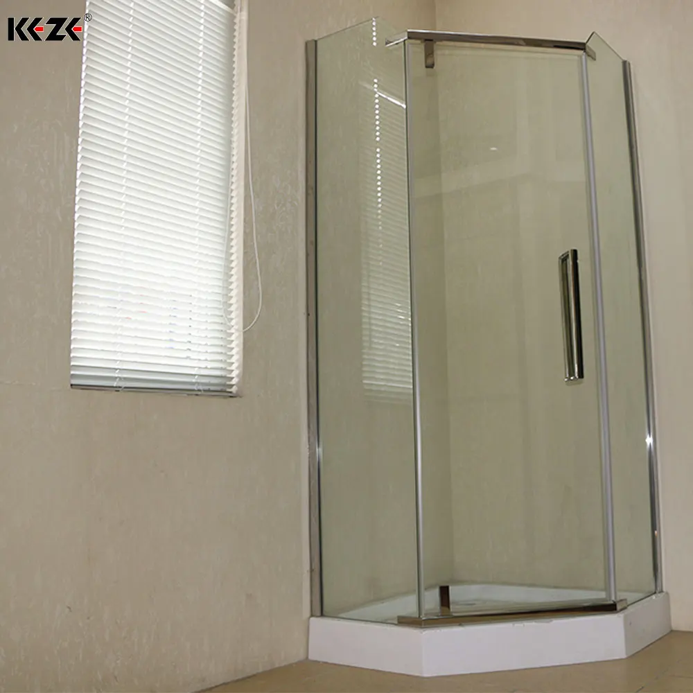 indoor cheap free standing small aluminium glass bath shower cabin simple shower room