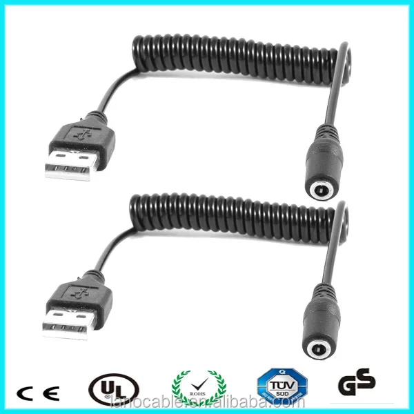 12 Volt Coiled Usb Dc Power Cord Buy Usb Dc Power Cord 12v,12 Volt