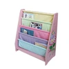 Free Shipping Wooden Kids Furniture Canvas book shelf sling bookshelf bookcase pocket magazine shelf