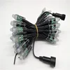 IP68 Waterproof Smart 12v 50ct Bullet Nodes Black Wire with 18awg wire