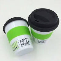 

Wholesale Custom Take away Reusable ECO Degradable 100% corn PLA Plastic Coffee Cups with Lids