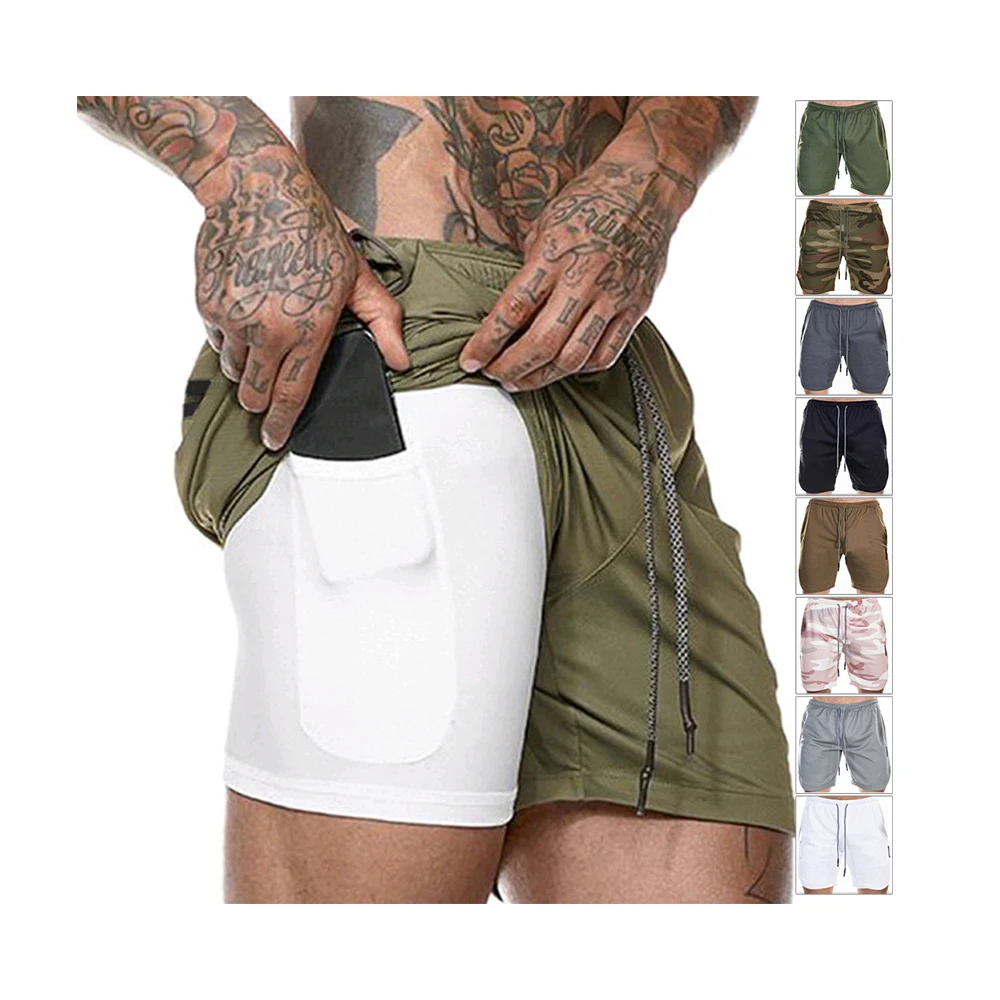 high waisted running compression sports shorts for men shorts with pockets, As the picture
high waisted running compression sports shorts for men shorts with pockets, As the picture