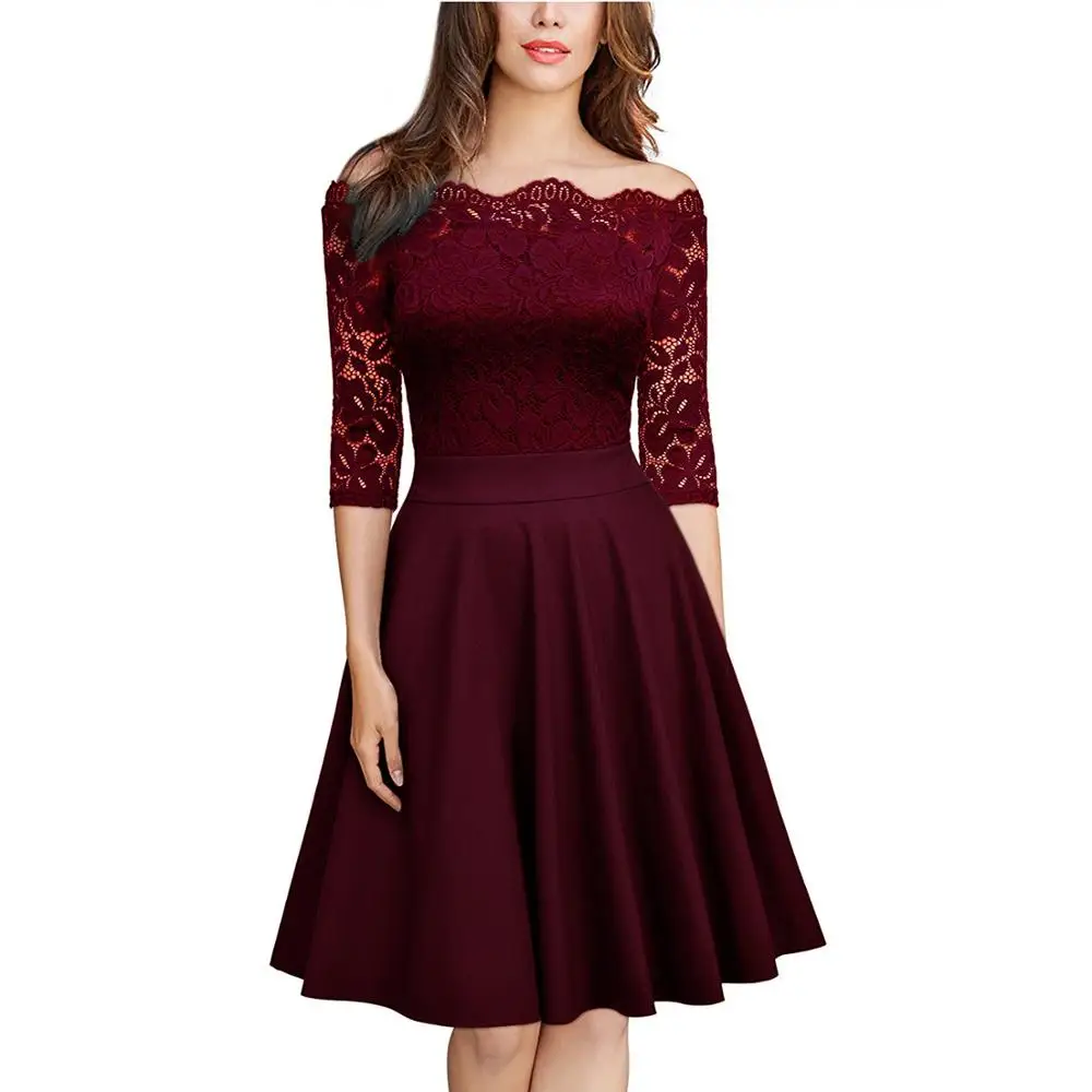 2018 Latest Design Women Dresses Lace New Fashion Ladies Dress, Rose red/ dark blue/ black
2018 Latest Design Women Dresses Lace New Fashion Ladies Dress, Rose red/ dark blue/ black