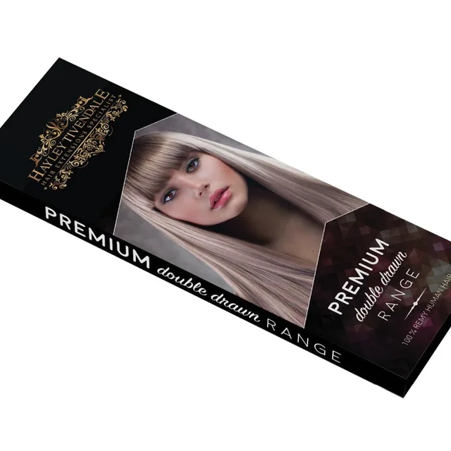 custom logo printing packaging box for hair extension