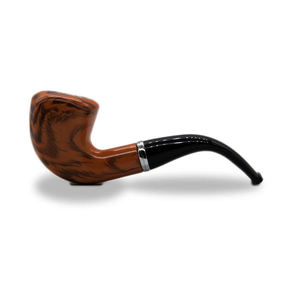 Tobacco Pipe Wood style New Durable Resin Smoking pipe retro luxury gift herb plastic pipe PR071003
Tobacco Pipe Wood style New Durable Resin Smoking pipe retro luxury gift herb plastic pipe PR071003