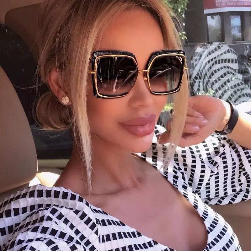 Big Frame Square Sunglasses Women Brand Designer Gradient Sun Glasses Female Mirror Oculos Ladies Shades
Big Frame Square Sunglasses Women Brand Designer Gradient Sun Glasses Female Mirror Oculos Ladies Shades