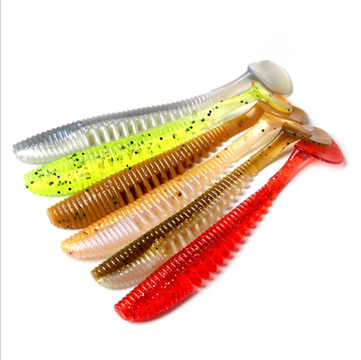 Swim baits Minnow soft fishing tackle lure Paddle Tail Worms Soft bait, 6 colors
Swim baits Minnow soft fishing tackle lure Paddle Tail Worms Soft bait, 6 colors