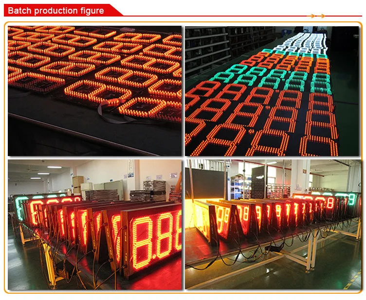 LED Gas Price Sign with 6-72inch Size 150w Resolution and 2 Years Warranty for Gas Stations