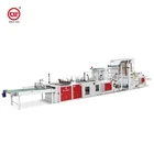CW-1000SW Fully Automatic Plastic HDPE LDPE material wave top handle retail ues plastic shopping carrier bag making machine