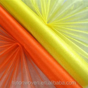 cheap sheer organza fabric for flower wrapping and weddings